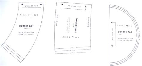 Denim Bucket Hat Sewing Pattern
