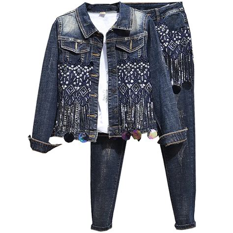 denim jeans and jacket set