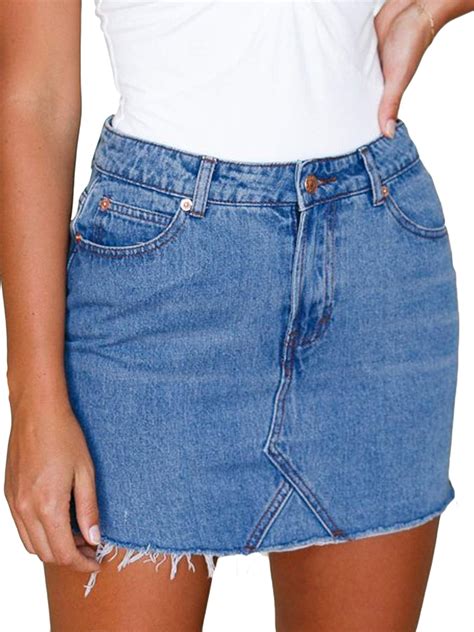 denim mini skirt amazon