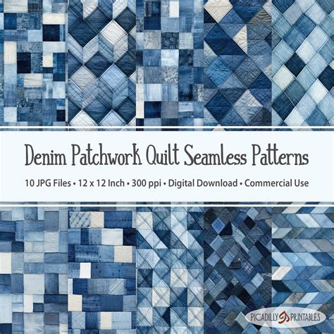 Denim Patchwork Quilt Patterns