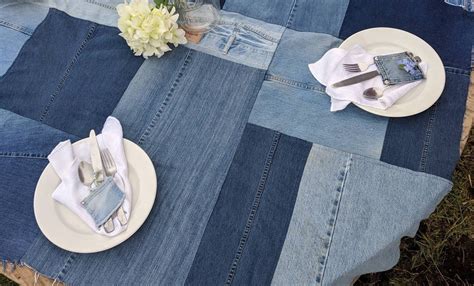 denim tablecloth