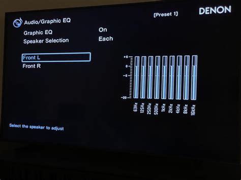 Denon Receiver Equalizer Settings