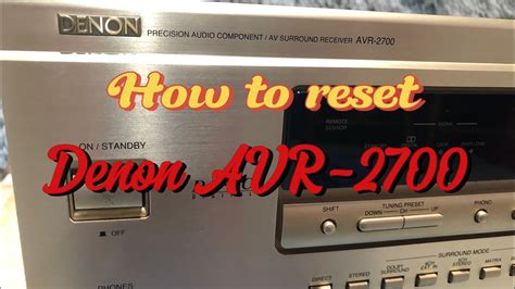 How to Reset Denon AV Surround Receiver AVR 1708 DIY සිංහල YouTube