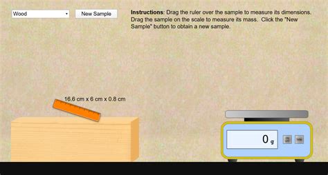 Density Lab Simulation