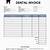 dental invoice template word