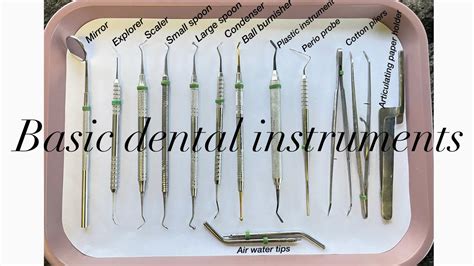Dental Assistant Instruments