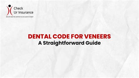 Dental Code For Recement Veneer