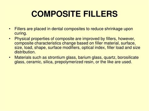 Dental Composite Ppt Presentation