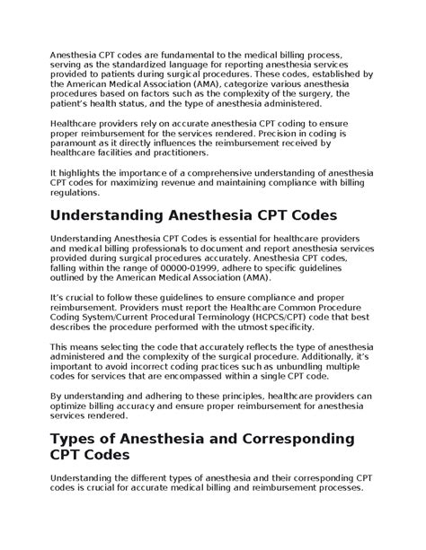 Dental General Anesthesia Cpt Code