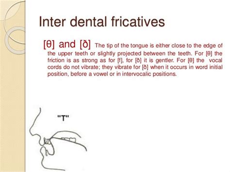 Dental Interdental Fricative