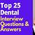 dentist interview questions
