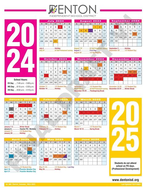 Denton Isd 2024-25 Calendar