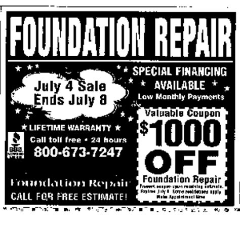 denton foundation repair coupons