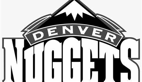 Denver Nuggets Logo Black And White Transparent PNG 2400x1800 Free
