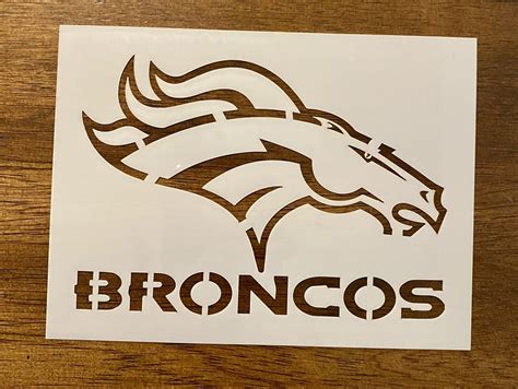 Denver Broncos Logo Stencil