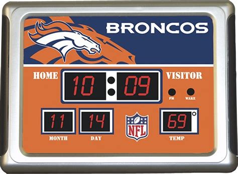 denver broncos scoreboard clock