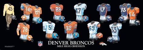 denver broncos uniforms history