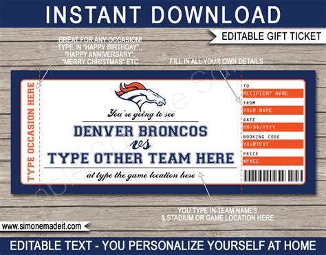 denver broncos vs chargers tickets