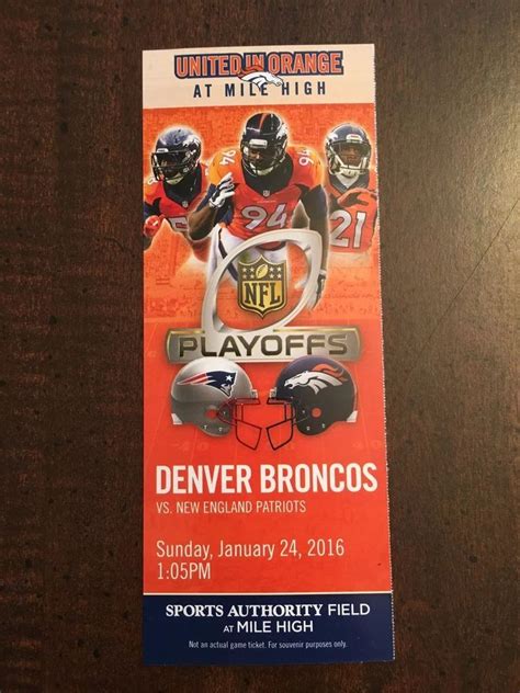 denver broncos vs patriots tickets