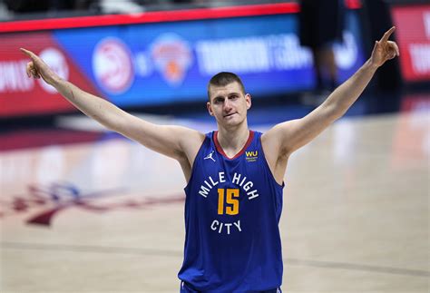 denver nuggets celebrate nikola jokic mvp