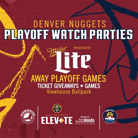 denver nuggets watch party games