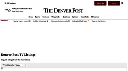 denver post tv listings today