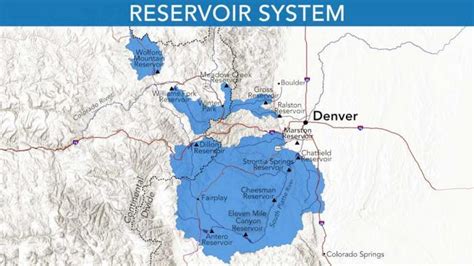 denver water reservoirs map