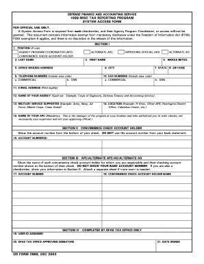 department defense forms