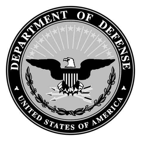 department of defense black and white logo