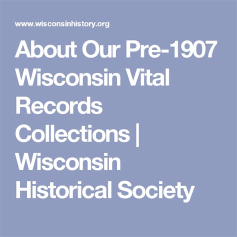 department of vital records wisconsin