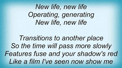 depeche mode new life lyrics