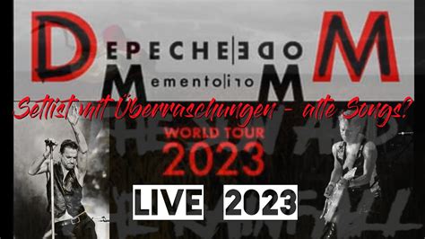 depeche mode setlist 2023 tour