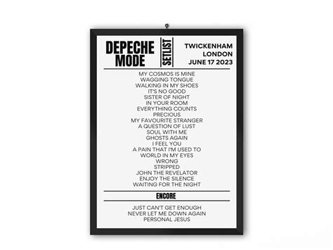 depeche mode setlist twickenham