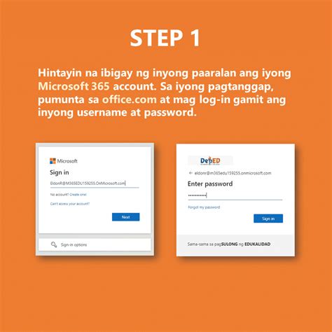 deped microsoft account login