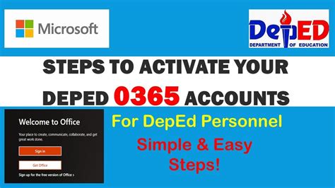 deped microsoft account sign in