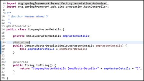dependency injection in java spring