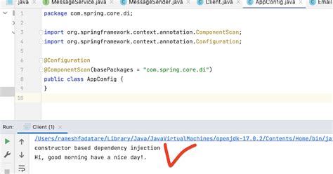 dependency injection java spring boot example