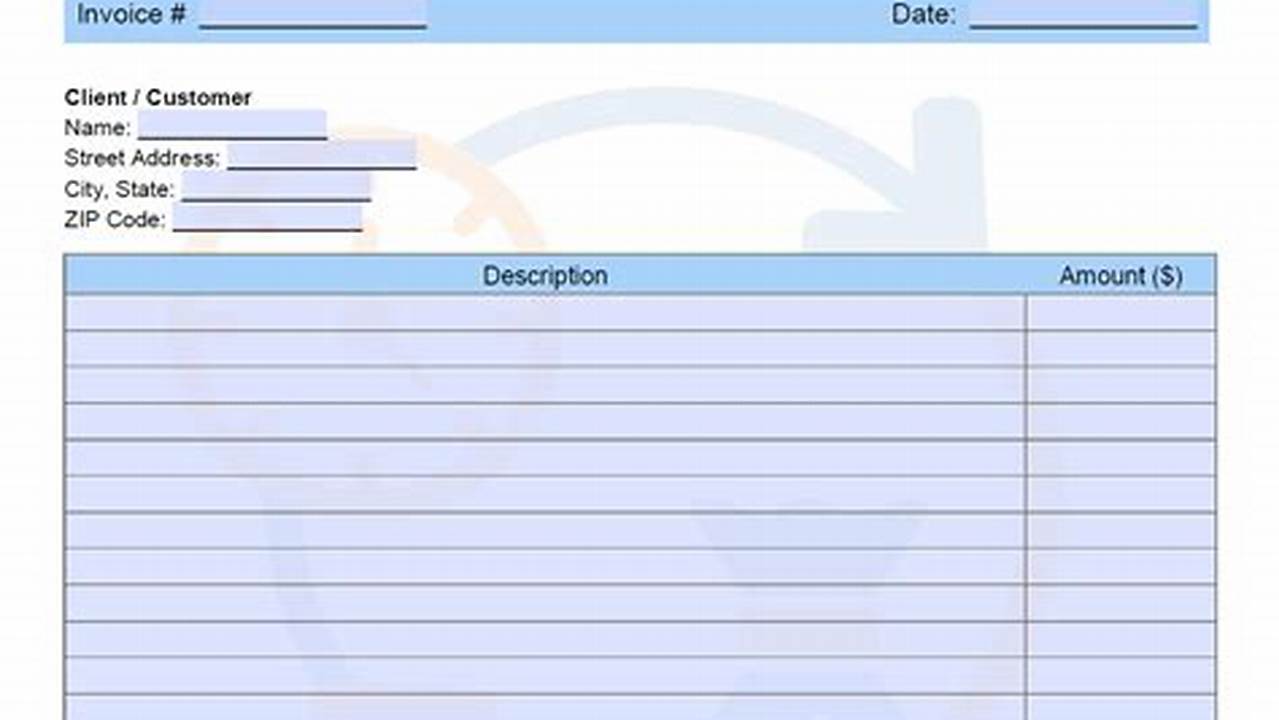 Deposit Invoice Template: Downloadable and Customizable