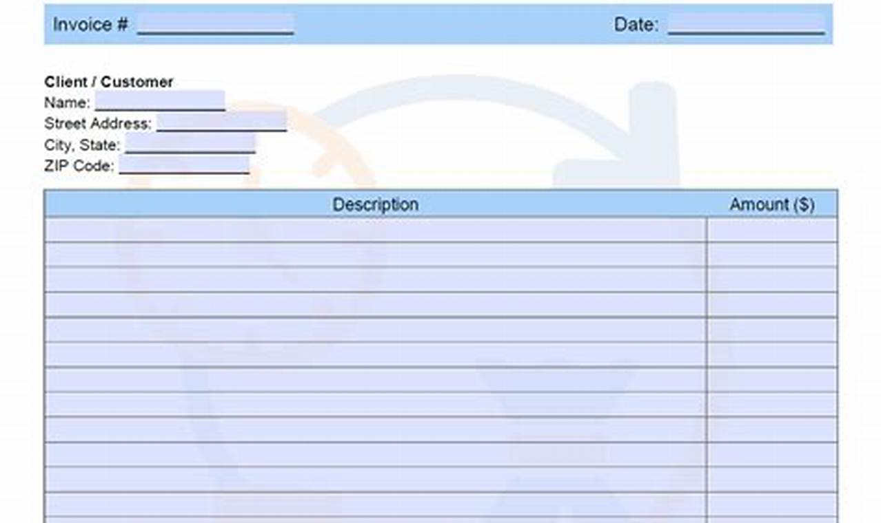 Deposit Invoice Template: Downloadable and Customizable