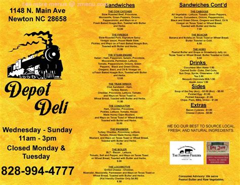 Depot Deli Menu