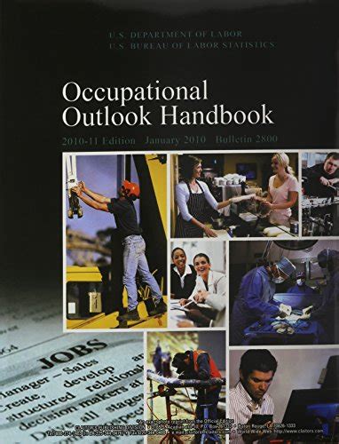 dept of labor occupational outlook handbook