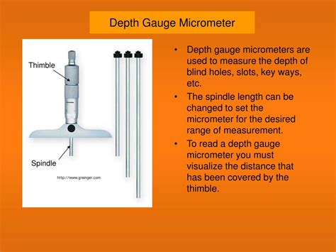 Depth Gauge Micrometer Uses