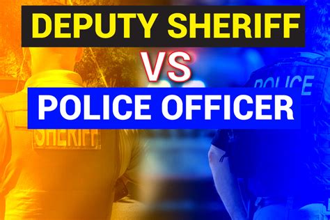 deputy sheriff vs sheriff