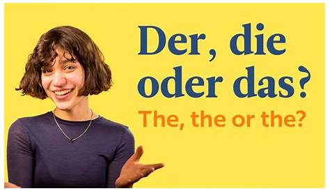 Mẹo ghi nhớ mạo từ DER, DIE, và DAS trong tiếng Đức