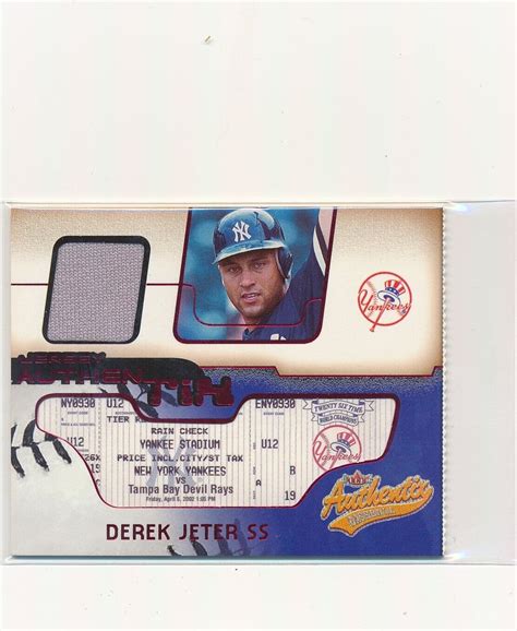derek jeter jersey card