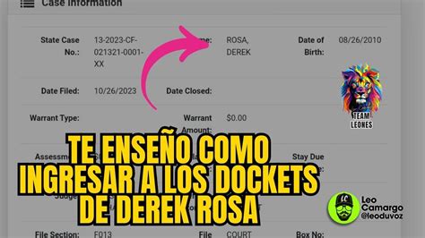 Derek Rosa Docket: Uncover the Latest Updates and Legal Insights
