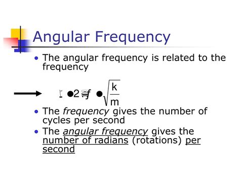 derivation of angular frequency