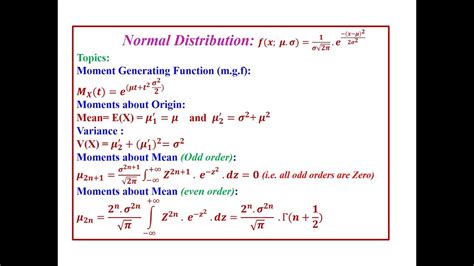 derive the mgf of normal distribution