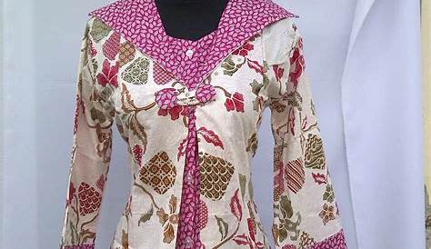 40 gambar model baju batik atasan wanita kantor Keren - Baticouple