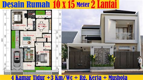 Desain Rumah 10X15 4 Kamar